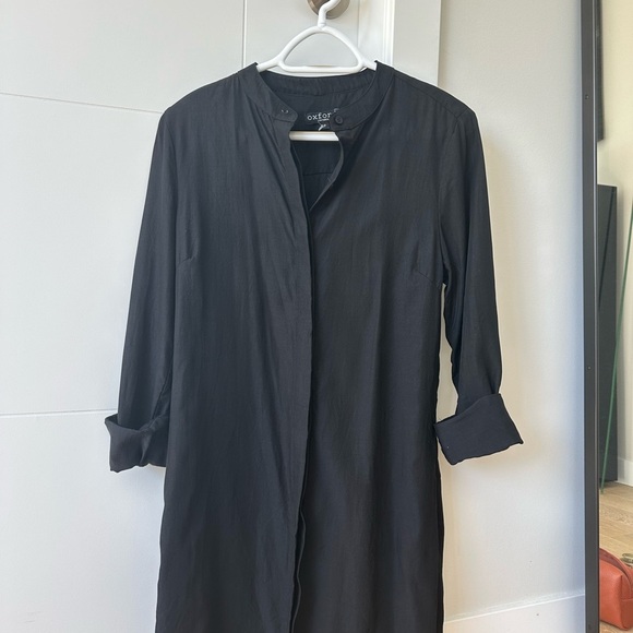 Oxford Victoria Black 100% cotton button sown dress shirt size S 🇨🇦 - Picture 4 of 5
